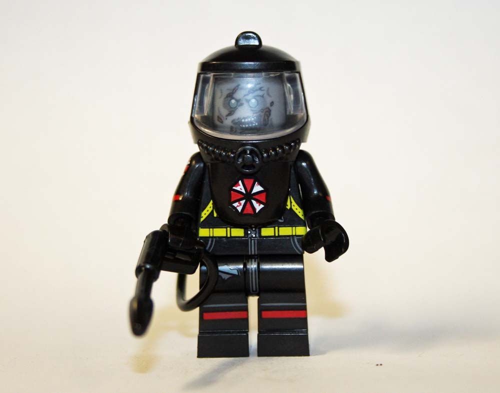 Black Hazmat Zombie Virus suit Minifigure