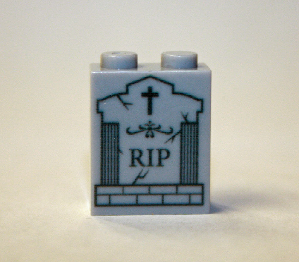 RIP Tombstone Grave construction piece B for minifigure