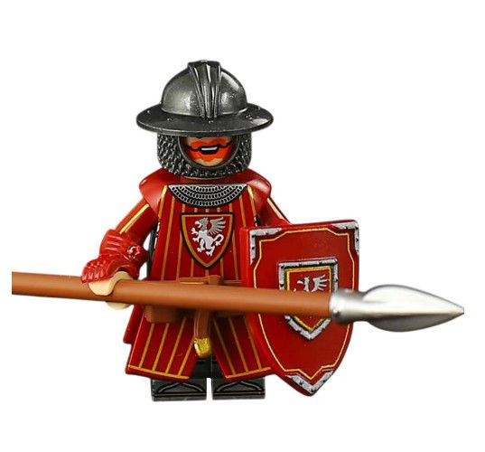 Griffin Knight with Spear Castle soldier Minifigure
