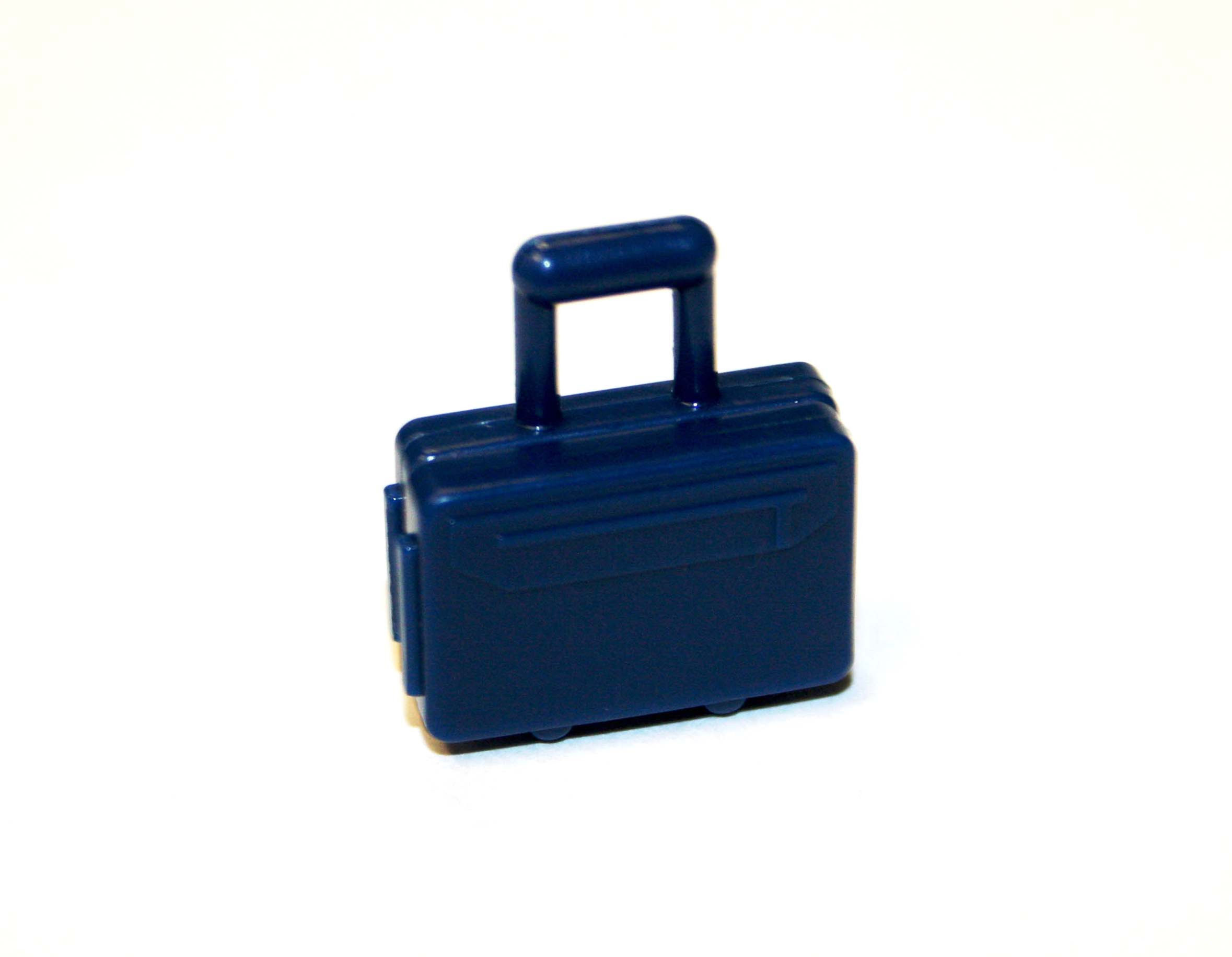 Blue Suitcase luggage for minifigure