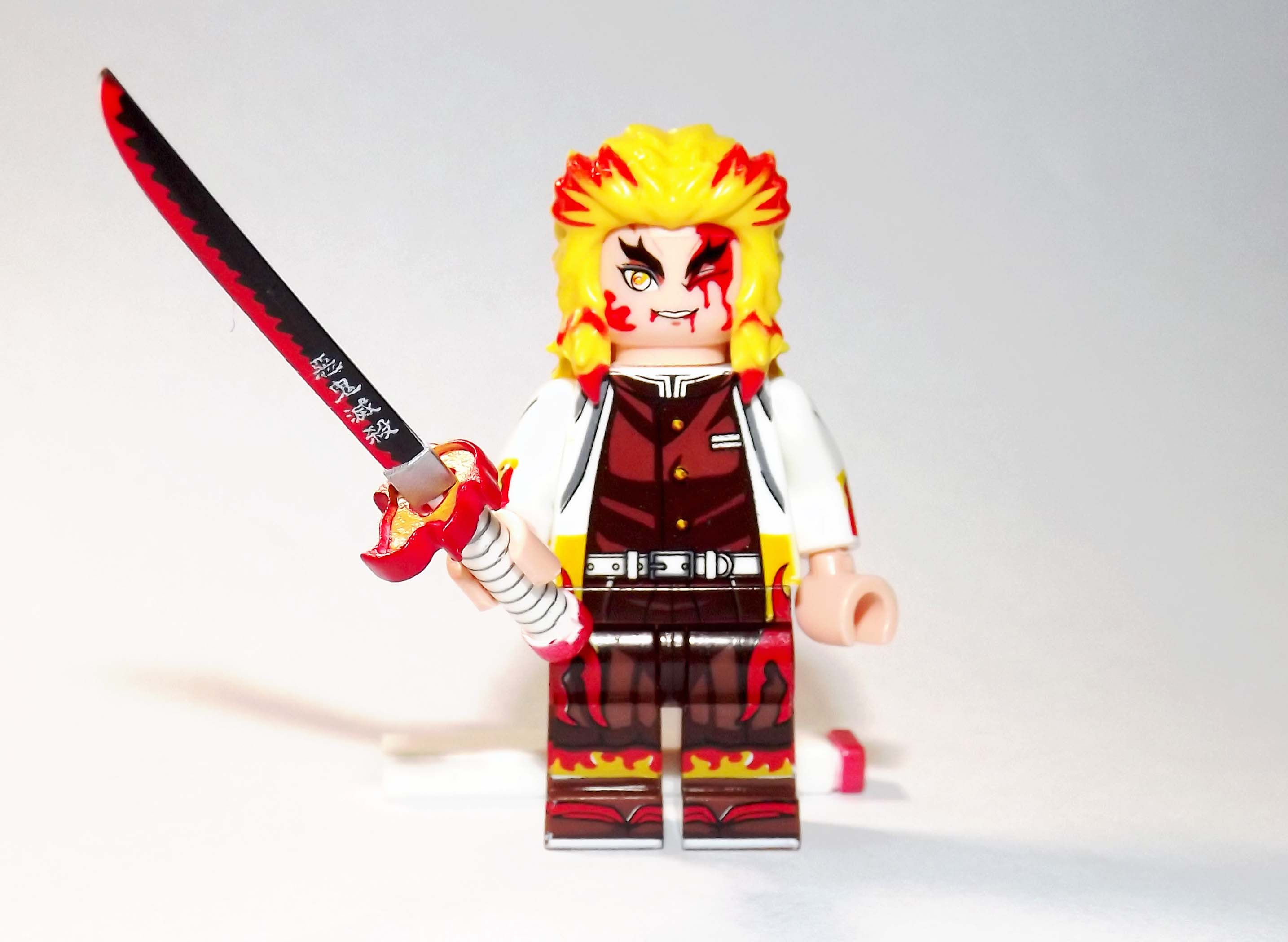 Kyojuro Rengoku V2 Demon Slayer Cartoon TV Show Anime Minifigure