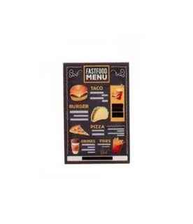 Fast Food Tacos and Pizza Menu Medium printed piece