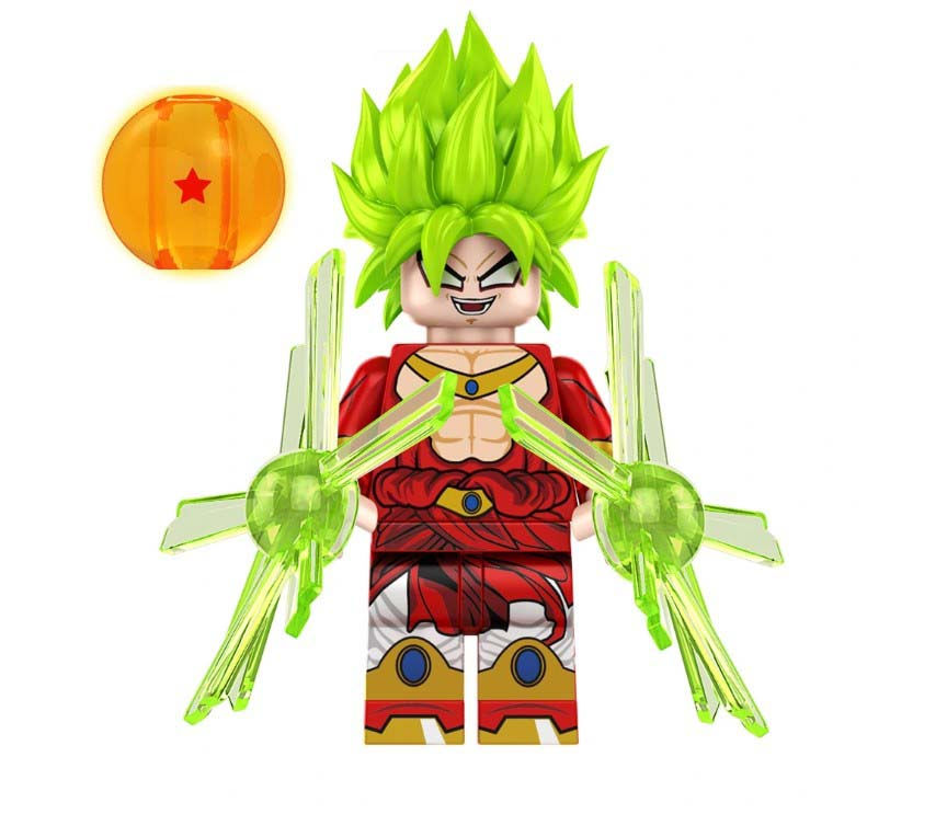 Broli Green Hair Dragon Ball Super Z WM Minifigure