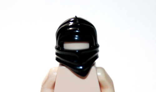 Black Ninja Head Covering for Minifigure | minifigureoutlet