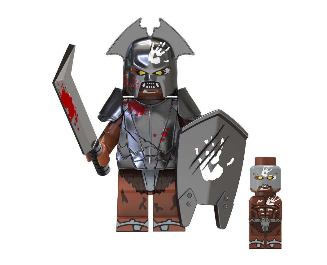 Uruk-Hai Orc Bloody Warrior LOTR Lord of the Rings Hobbit Minifig