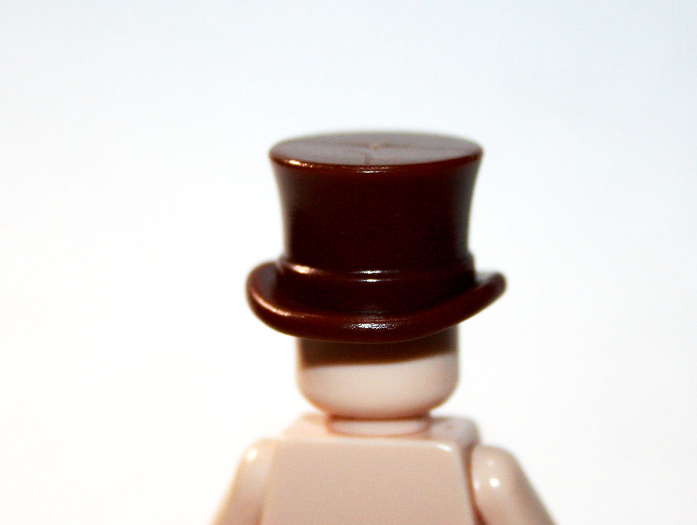 Top Hat Brown for minifigure