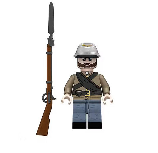 Civil War Confederate Rebel Army Infantry Minifigure