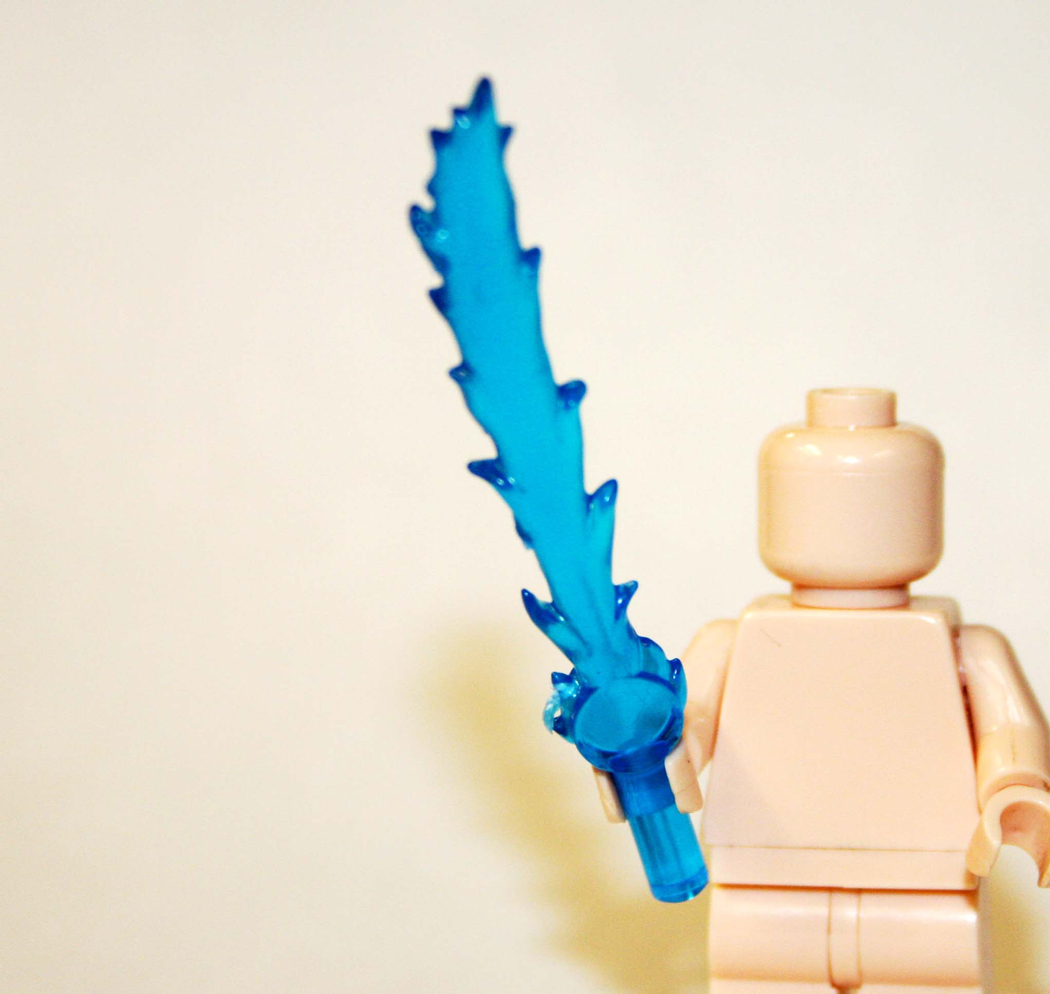 Blue Fire flame Sword for minifigure