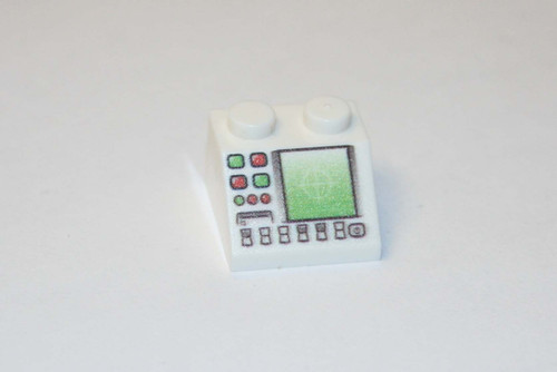 White Small Radar Computer Control Panel 2X2 piece | minifigureoutlet
