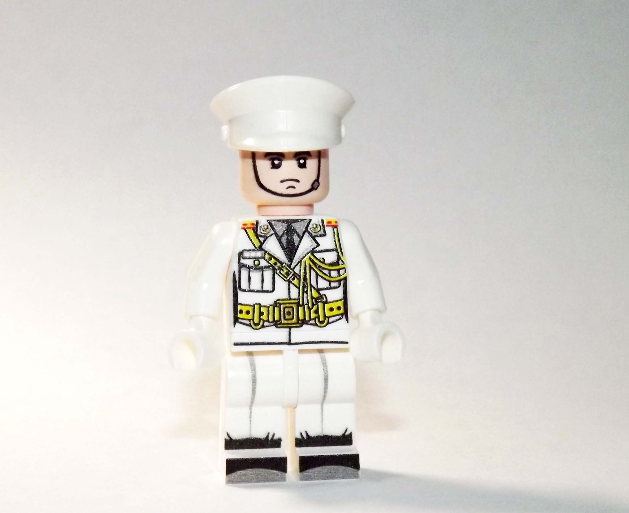 General Officer  Dictator Army White uniform Minifigure