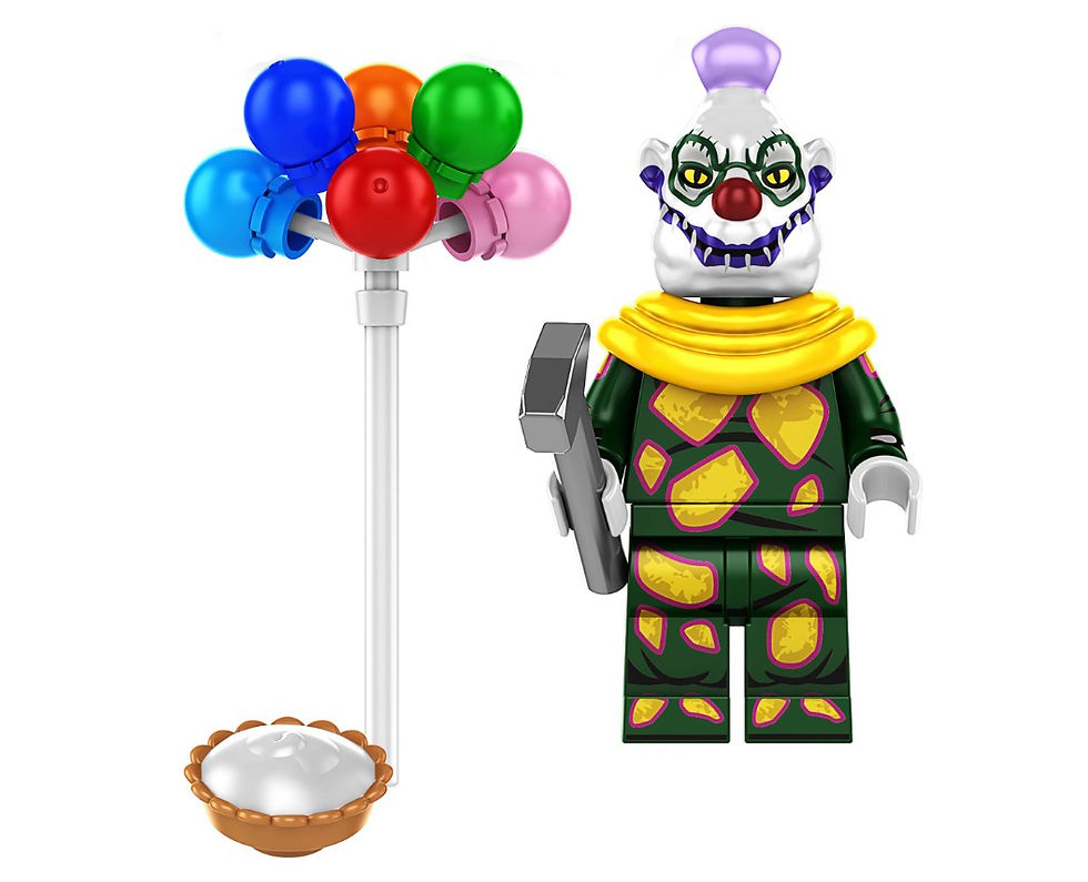 Killer Klowns with Axe from Outer Space Horror Clown Minifigure