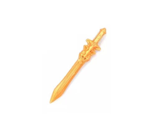 Gold Hero Sword A Weapon for Army Knight soldier