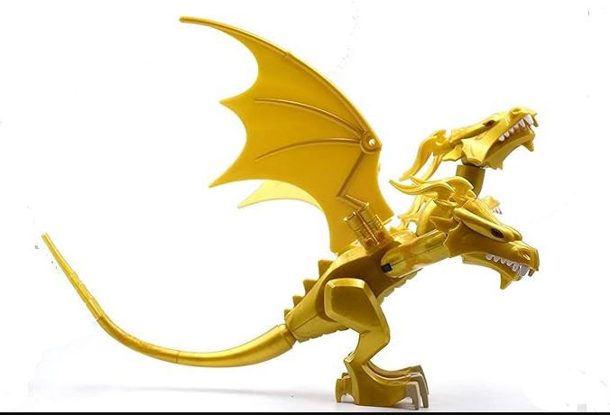 Thumbnail: Dragon Three Headed Gold King Ghidorah Godzilla minifigure