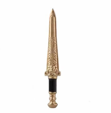 Gold Black Broad Sword Weapon for Army Knight soldier