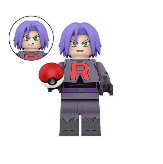 James Team Rocket Pokemon Cartoon game Minifigure