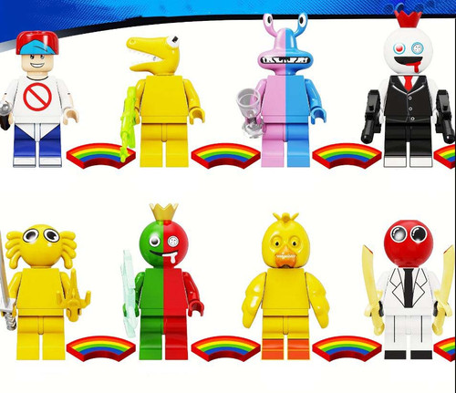 Rainbow Friends Video Game Minifigure Set of 8 | minifigureoutlet