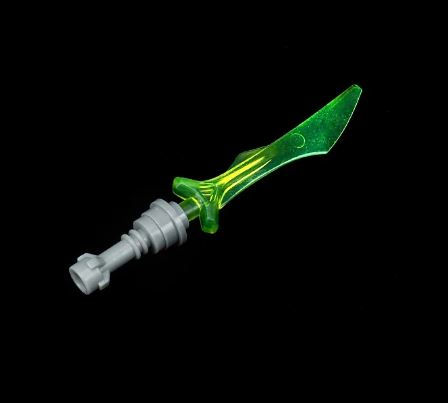 Clear Green Sword weapon for Knight Army minifigure