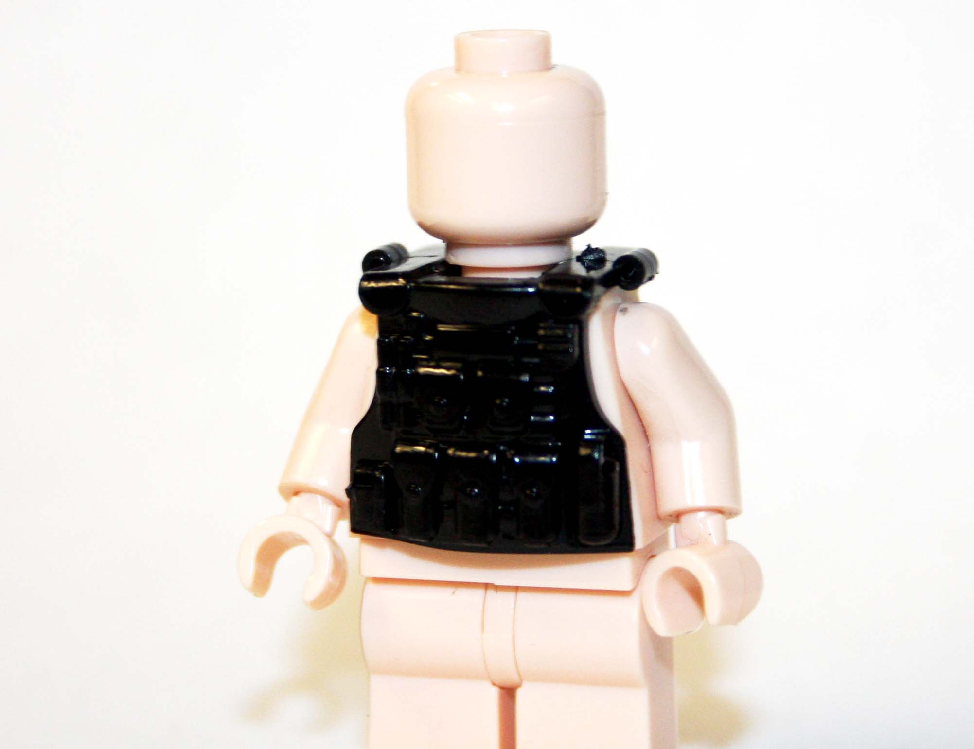 Tactical Vest Black V2 for Minifigure