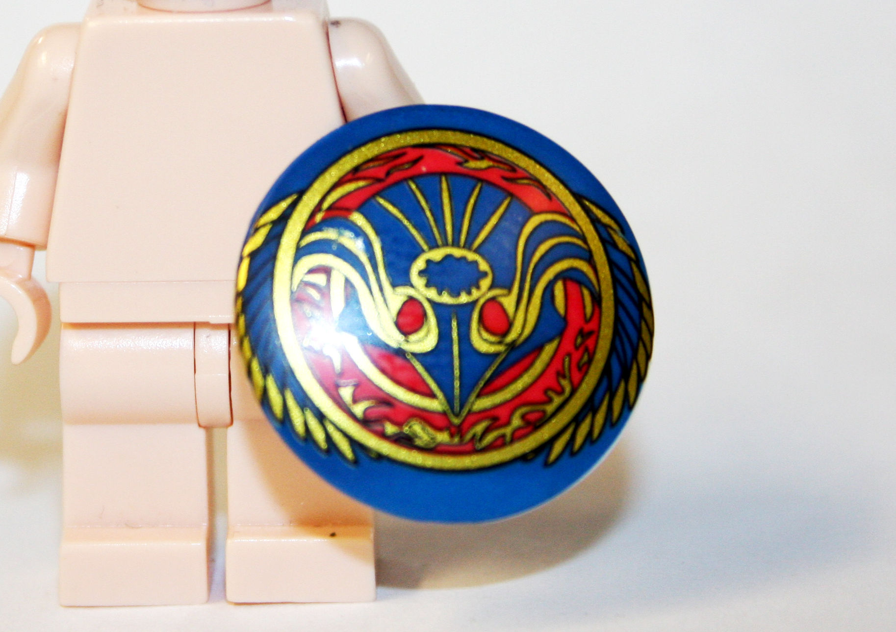 Greek Blue Round Shield for Knight Minifigure