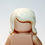 Thumbnail: White Wavy Long Female  Hair for Minifigure