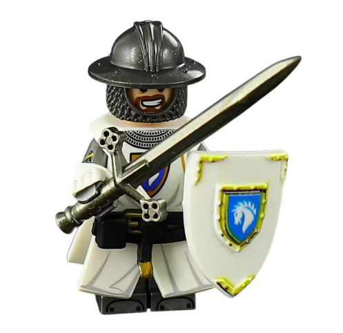 White Stallion Knight Castle soldier Minifigure