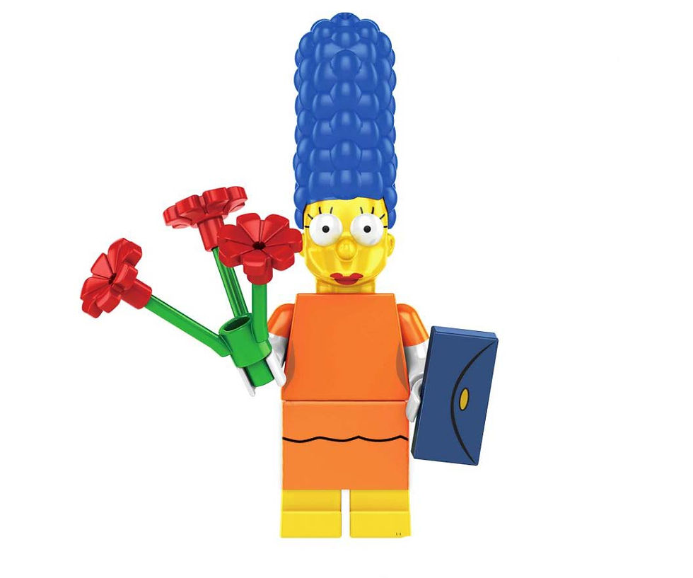 Marge The Simpsons Cartoon Minifigure