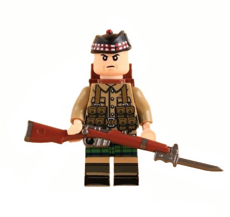 Gordon Highlander British Infantry WW2 Army soldier Minifigure