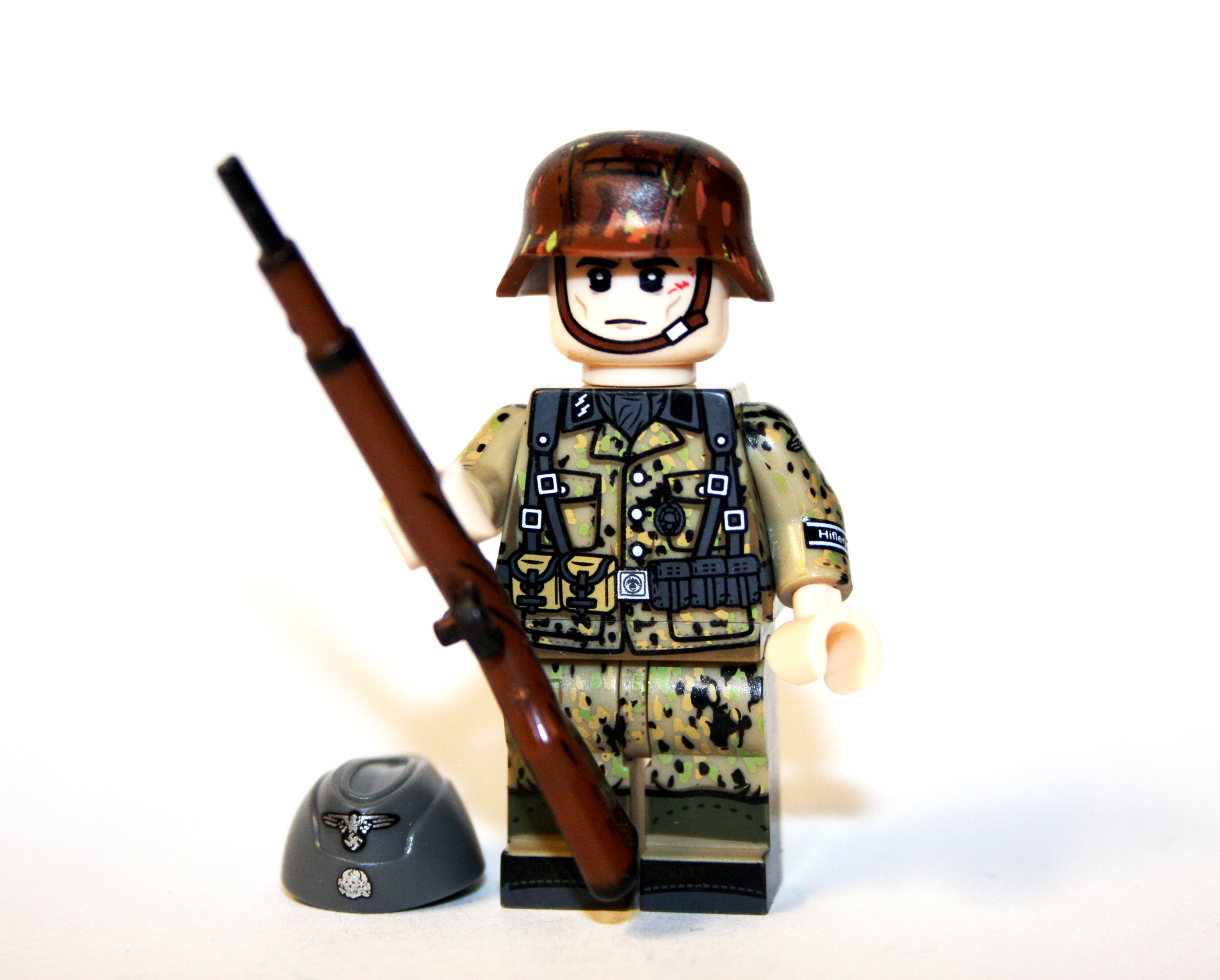 Waffen SS Pea Dot Camo WW2 Army 98K Minifigure