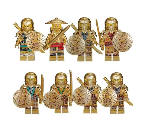 10th Anniversary Golden Legacy Ninjago Minifigure set