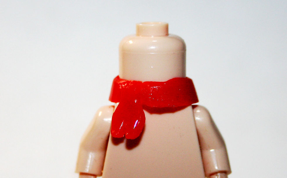 Red Cowboy Scarf for Minifigure