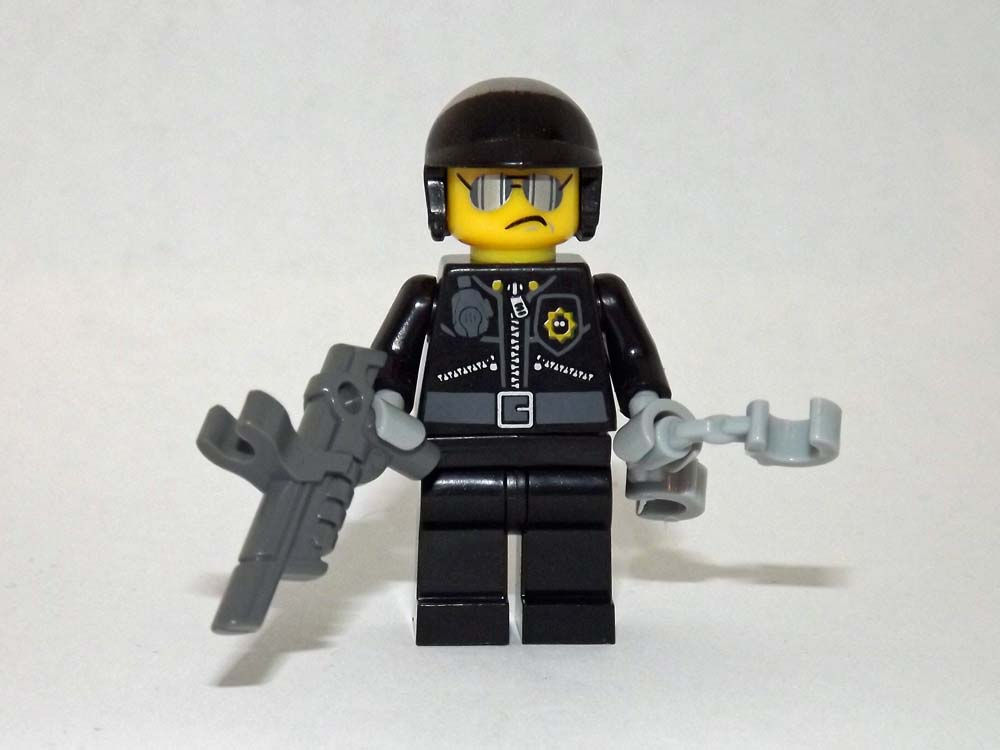 Motorcycle Cop Police Officer Bike Patrolman Minifigure