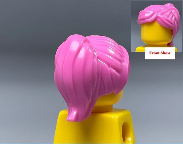 Pink Short Hair for Minifigure