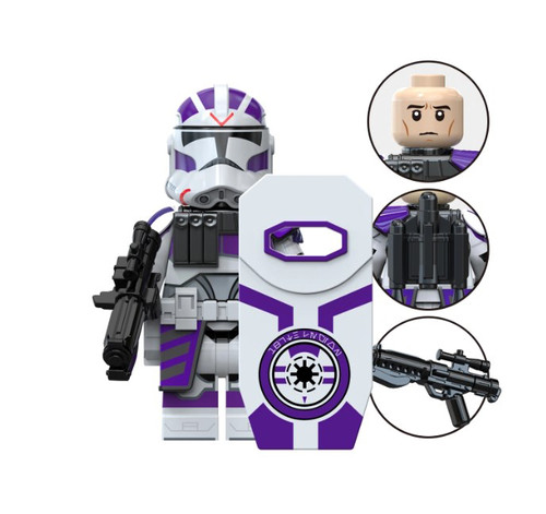 その他 MACE WINDU & 187TH LEGION CLONE TROOPER 187th Clone Trooper with Shield Star Wars Mace Windu Legion