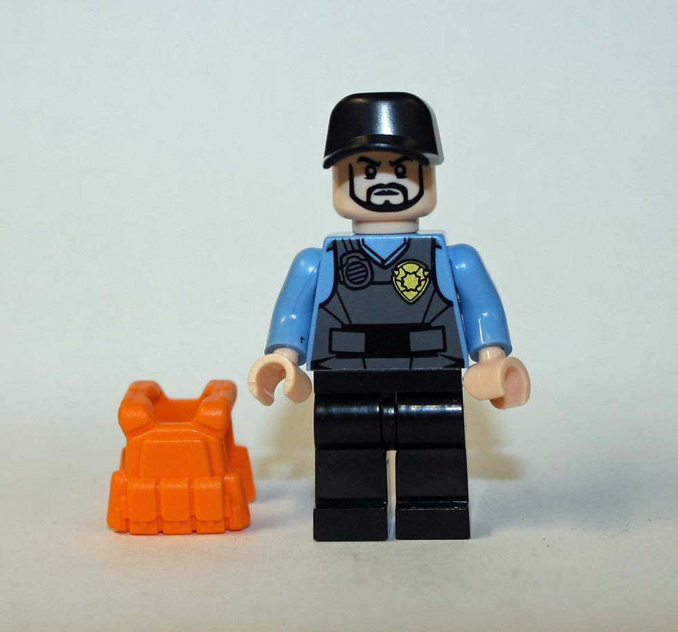 Thumbnail: Water Patrol Coast Guard boat Police Officer Patrolman Minifigure