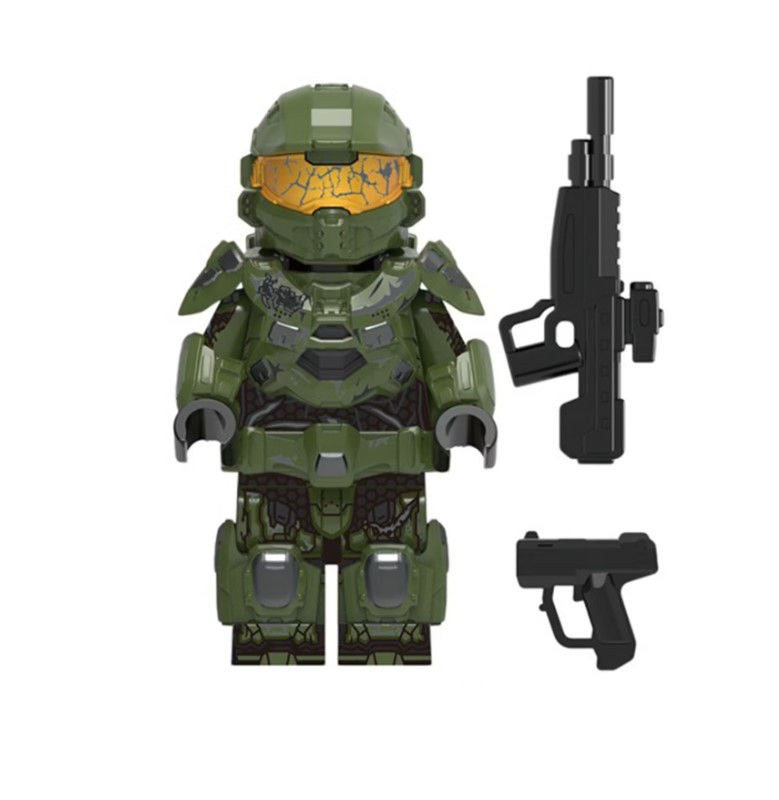Halo Spartan Master Chief Green Video Game Minifigure