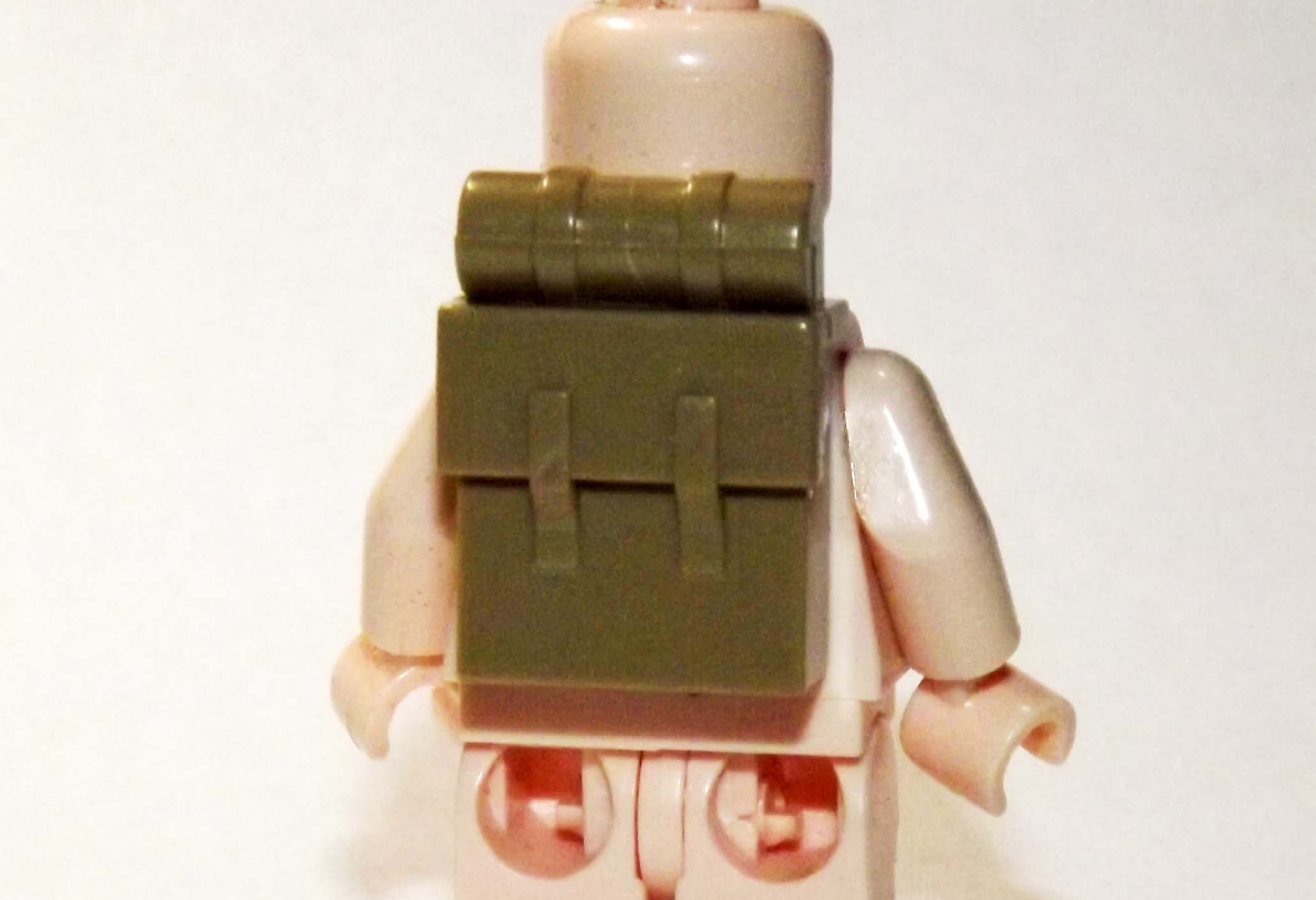 Tan Backpack piece for minifigures