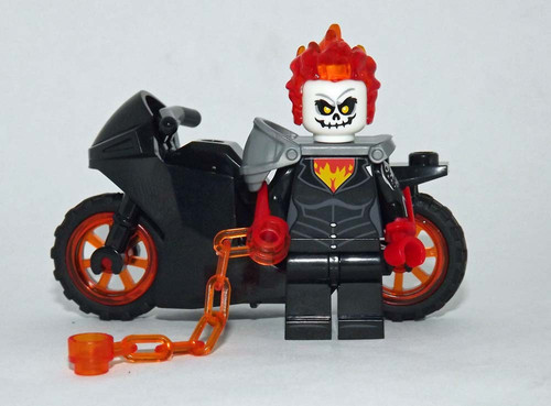 Female Ghost Rider Alejandra Jones with motorcycle Minifigure