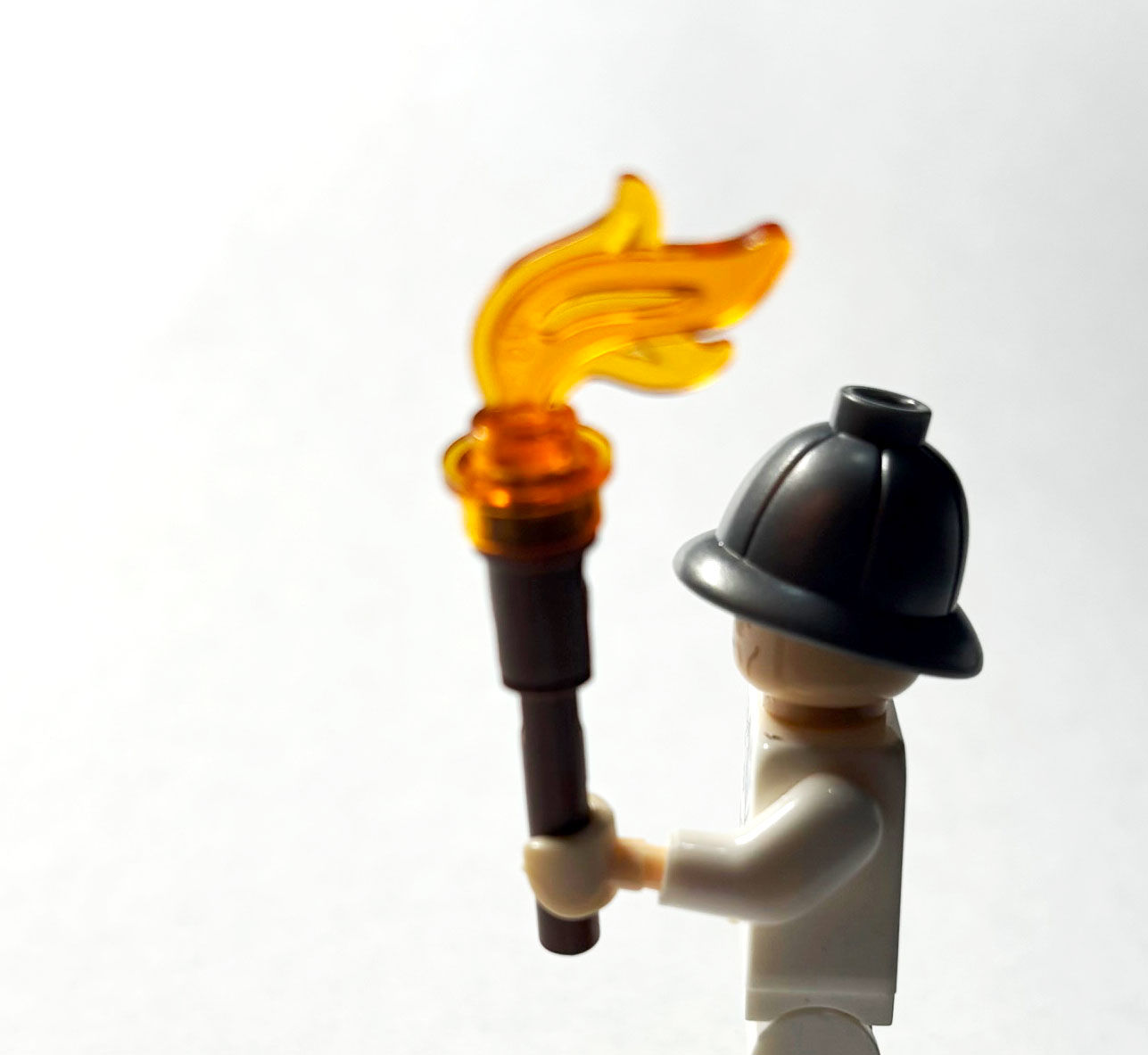 Torch with Fire Flame  Adventure  piece