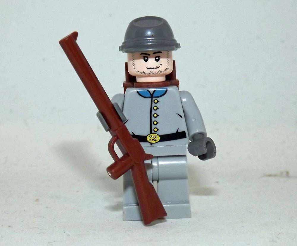 Civil War Confederate Rebel Army Soldier Minifigure