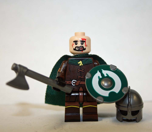 Rohan Knight with Axe soldier Castle army LOTR Hobbit Minifigure ...