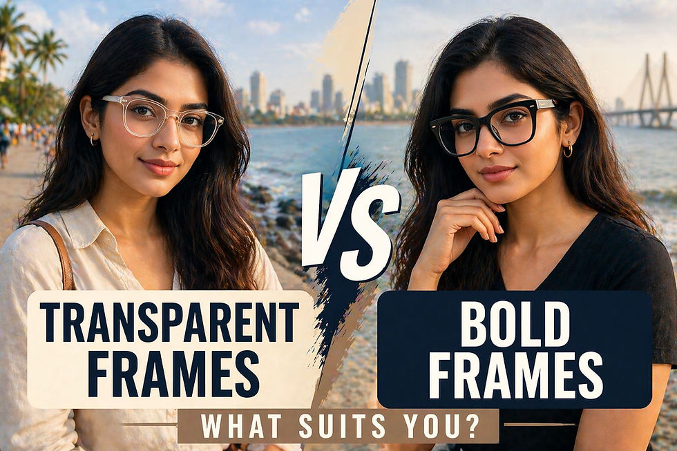 transparent vs bold frames
