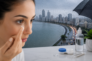 contact lens care during monsoon