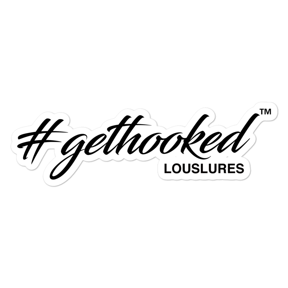 Get Hooked Lous Lures Bubble-free stickers
