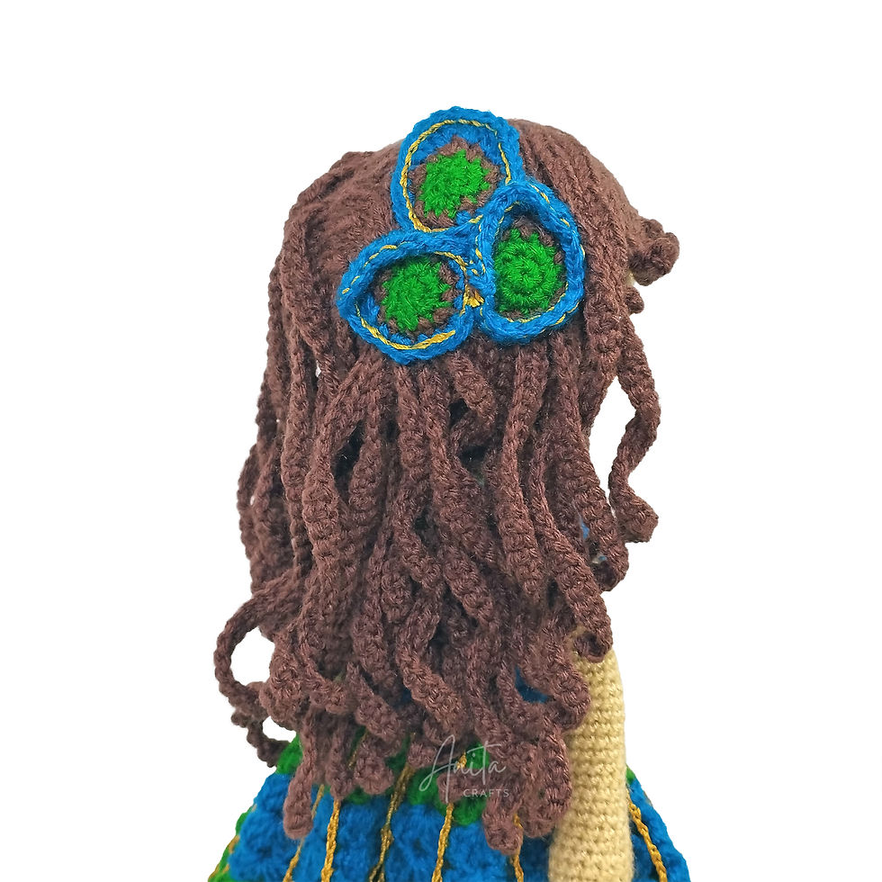 Thumbnail: Patricia and her pet Peacock