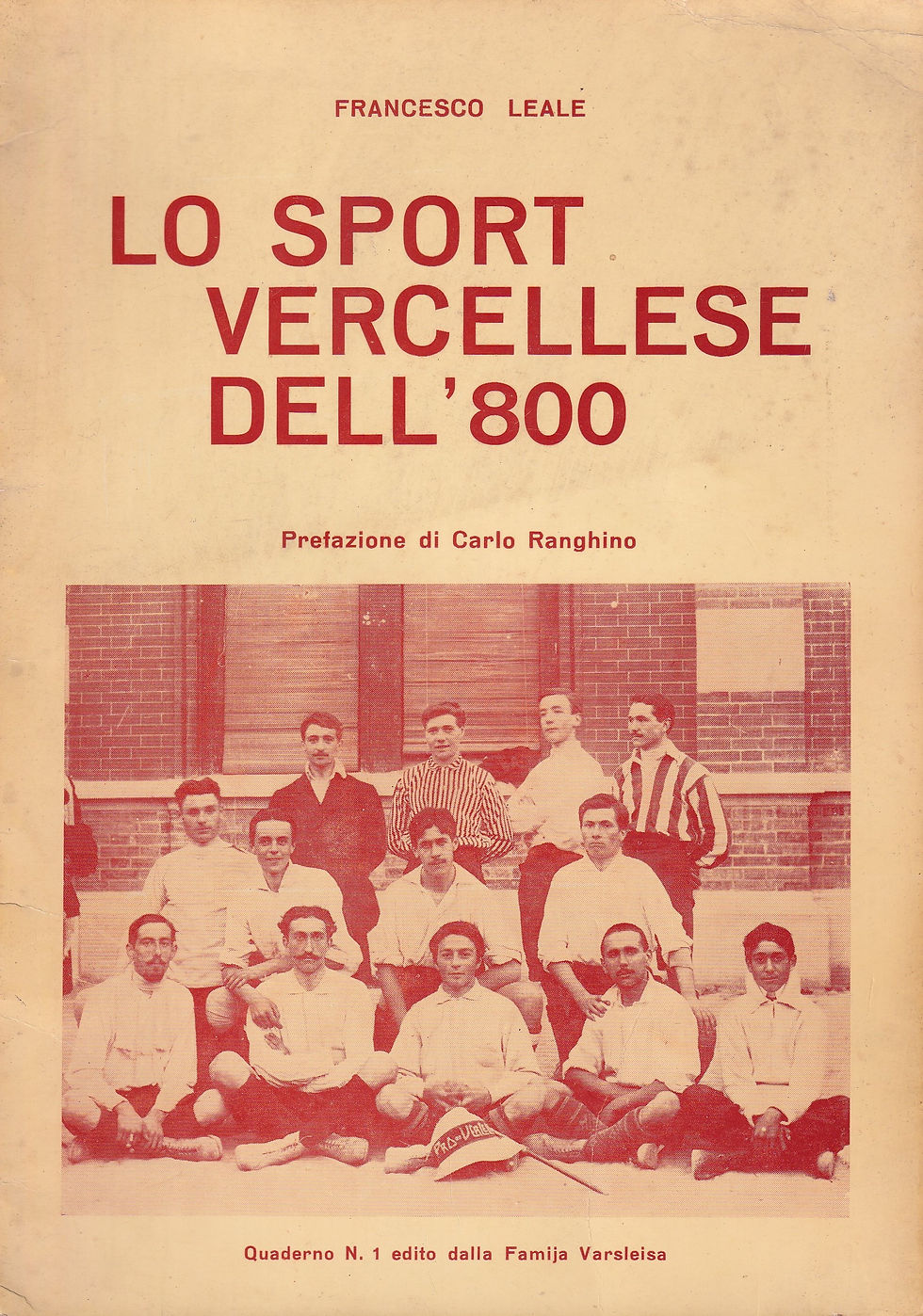 LO SPORT VERCELLESE DELL'800 (1970)