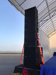 line array sound system rental
