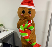 gingerbread man mascot rental singapore cheap new 2020 christmas