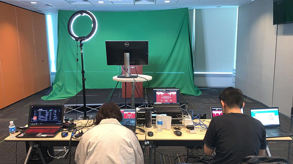 portable green screen studio rental live broadcast virtual event