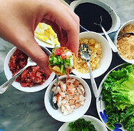 kueh pie tee Live Station Catering savoury food station