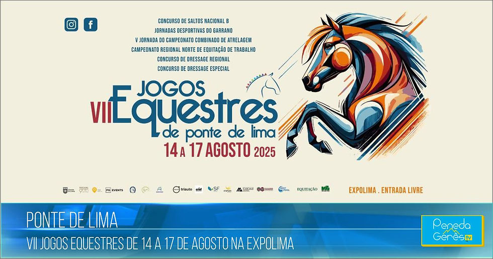 Ilustração VII Jogos Equestre de Ponte de Lima